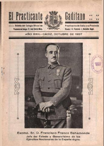'El practicante gaditano  : Revista mensual, Profesional y Científica' - Año 23 - 1937 octubre 1