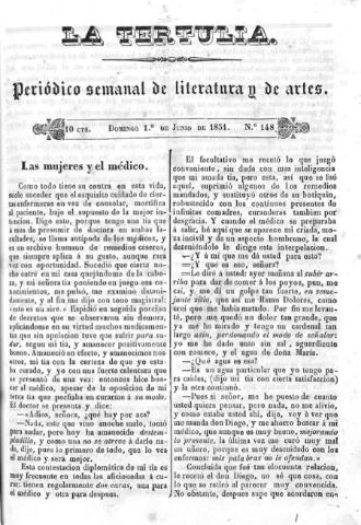 'La Tertulia periódico semanal de literatura y de artes' - Número 148 - 1851 junio 1