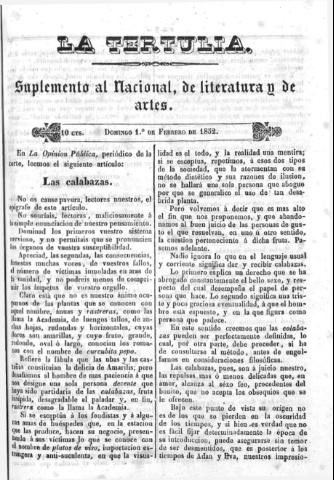 'La Tertulia periódico semanal de literatura y de artes' - 1852 febrero 1