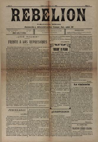 'Rebelión' - Año 2 Número 8 - 1920 enero 3