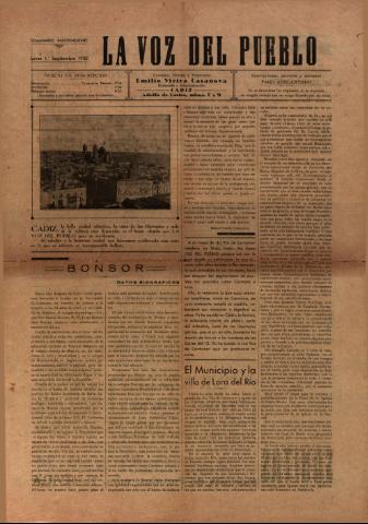 'La Voz del pueblo' - 1930 septiembre 1