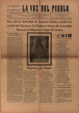 'La Voz del pueblo' - 1930 septiembre 8