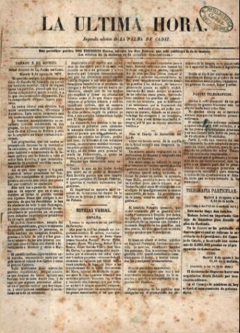 'La Última hora' - 1871 agosto 5