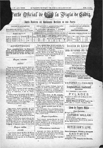 'Parte Oficial de la Vígia' - Época 4 Año 32 Número 11018 - 1921 marzo 20