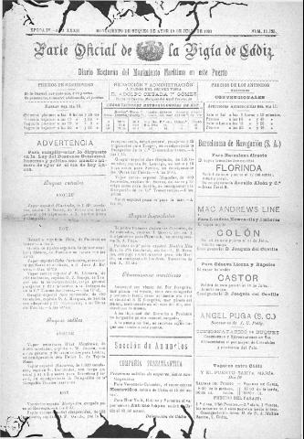 'Parte Oficial de la Vígia' - Época 4 Año 32 Número 11125 - 1921 julio 10