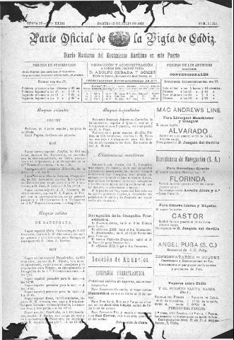 'Parte Oficial de la Vígia' - Época 4 Año 32 Número 11127 - 1921 julio 12