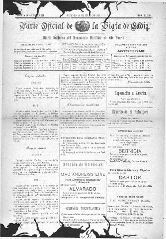 'Parte Oficial de la Vígia' - Época 4 Año 32 Número 11130 - 1921 julio 15