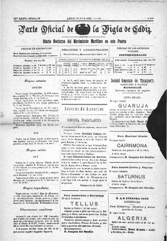 'Parte Oficial de la Vígia' - Época 4 Año 36 Número 12238 - 1925 marzo 23