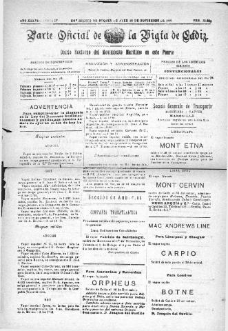'Parte Oficial de la Vígia' - Época 4 Año 37 Número 12809 - 1926 noviembre 28