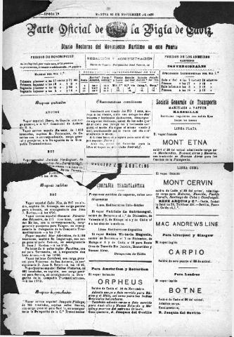 'Parte Oficial de la Vígia' - Época 4 Año 37 Número 12811 - 1926 noviembre 30