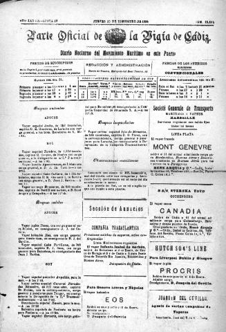 'Parte Oficial de la Vígia' - Época 4 Año 37 Número 12940 - 1926 diciembre 30
