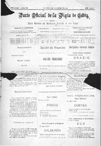 'Parte Oficial de la Vígia' - Época 7 Año 42 Número 14549 - 1931 diciembre 8