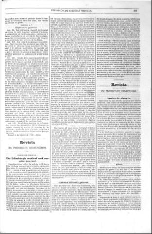 'La Facultad :  periódico de ciencias médicas.' - Año 2 Número 49 - 1846 octubre 1