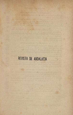 'Revista de Andalucía' - Año 5 Tomo 12 - 1878 abril 10