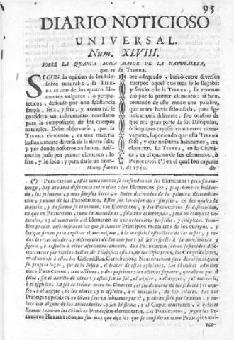 'Diario noticioso, curioso, erudito y comercial público y económico' - Número 48 - 1759 marzo 1