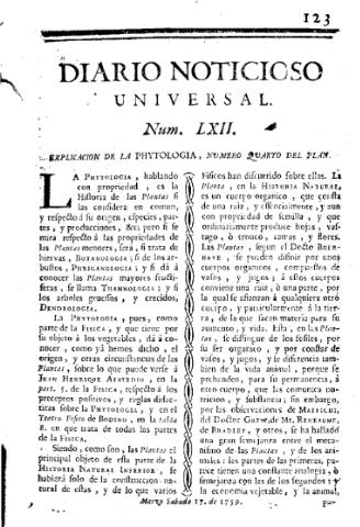 'Diario noticioso, curioso, erudito y comercial público y económico' - Número 62 - 1759 marzo 17