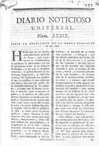 'Diario noticioso, curioso, erudito y comercial público y económico' - Número 79 - 1759 abril 7