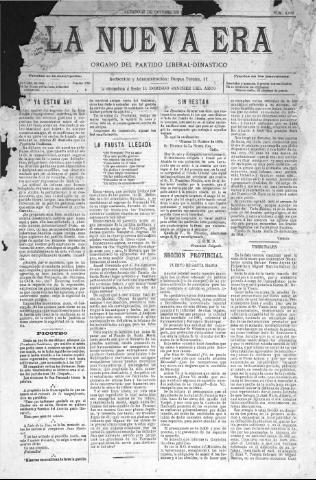 'La Nueva era' - Año 12 Número 4009 - 1894 octubre 27