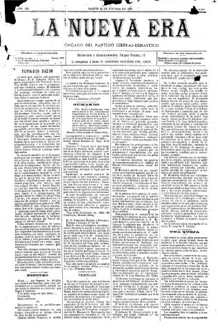 'La Nueva era' - Año 12 Número 4012 - 1894 octubre 30