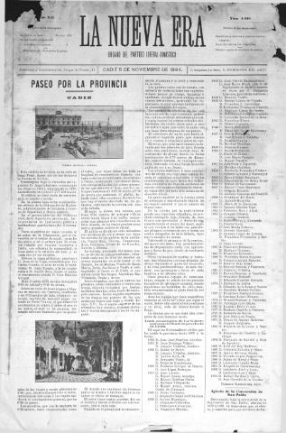 'La Nueva era' - Año 12 Número 4018 - 1894 noviembre 5