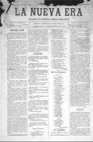 'La Nueva era' - Año 12 Número 4021 - 1894 noviembre 8
