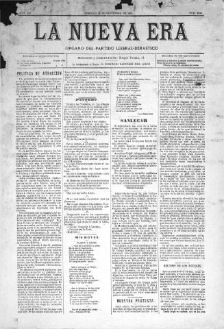 'La Nueva era' - Año 12 Número 4038 - 1894 noviembre 25