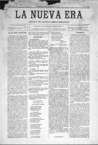 'La Nueva era' - Año 12 Número 4041 - 1894 noviembre 28