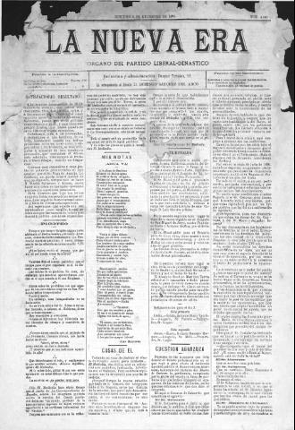 'La Nueva era' - Año 12 Número 4045 - 1894 diciembre 2