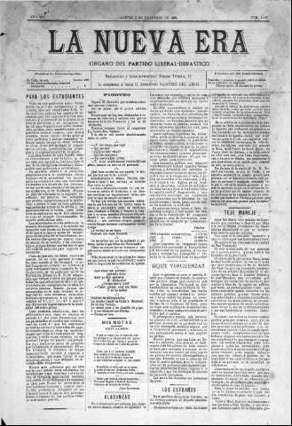 'La Nueva era' - Año 12 Número 4047 - 1894 diciembre 4