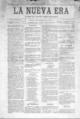 'La Nueva era' - Año 12 Número 4048 - 1894 diciembre 5