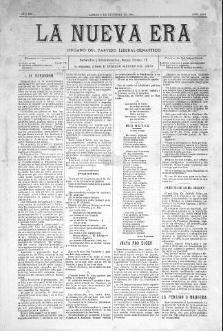 'La Nueva era' - Año 12 Número 4051 - 1894 diciembre 8