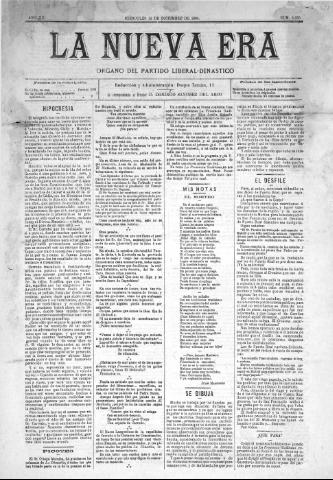'La Nueva era' - Año 12 Número 4055 - 1894 diciembre 12