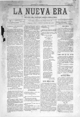 'La Nueva era' - Año 12 Número 4057 - 1894 diciembre 14
