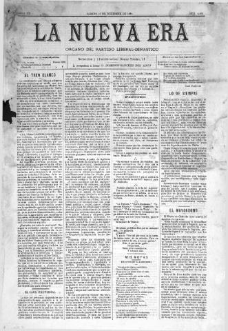 'La Nueva era' - Año 12 Número 4058 - 1894 diciembre 15