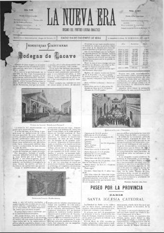 'La Nueva era' - Año 12 Número 4067 - 1894 diciembre 24