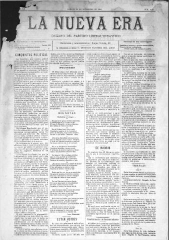 'La Nueva era' - Año 12 Número 4071 - 1894 diciembre 29