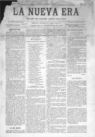 'La Nueva era' - Año 13 Número 4078 - 1895 enero 5