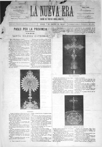 'La Nueva era' - Año 13 Número 4080 - 1895 enero 7