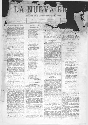 'La Nueva era' - Año 13 Número 4081 - 1895 enero 8