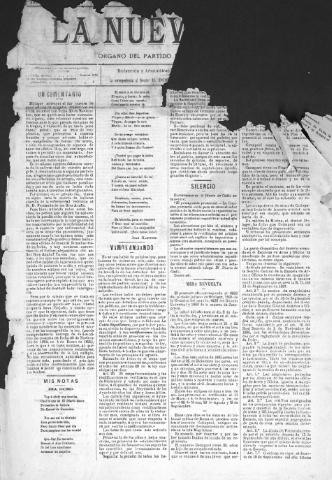 'La Nueva era' - Año 13 Número 4084 - 1895 enero 11