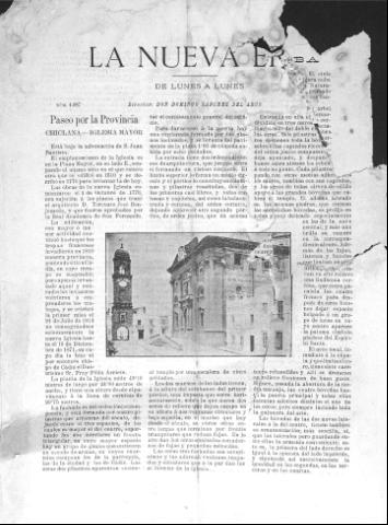 'La Nueva era' - Año 13 Número 4087 - 1895 enero 14
