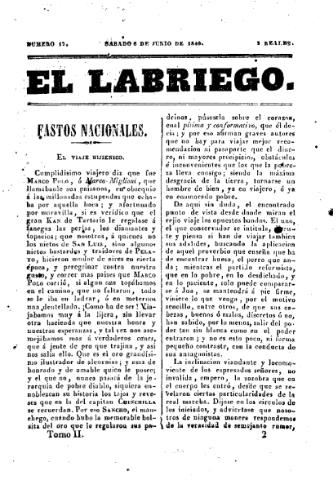 'El Labriego.' - Número 17 - 6 junio 1840