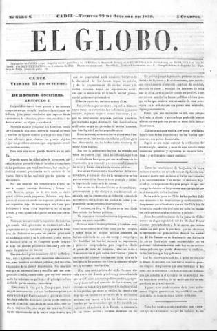 'El Globo' - Número 8 - 1840 octubre 23