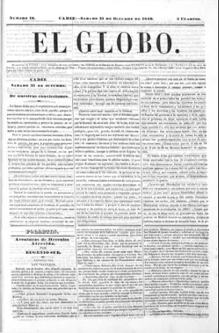 'El Globo' - Número 16 - 1840 octubre 31