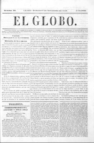 'El Globo' - Número 24 - 1840 noviembre 8