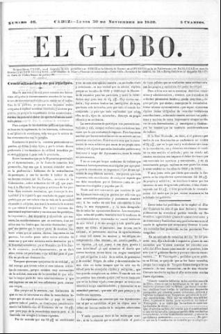 'El Globo' - Número 46 - 1840 noviembre 30