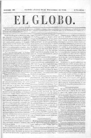 'El Globo' - Número 56 - 1840 diciembre 10