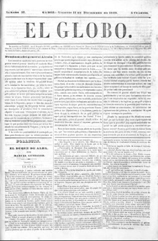 'El Globo' - Número 57 - 1840 diciembre 11