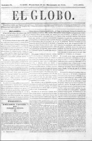 'El Globo' - Número 76 - 1840 diciembre 30