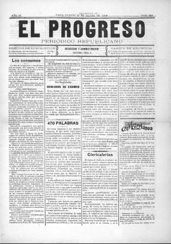 'El Progreso' - Año 3 Número 284 - 1909 marzo 13